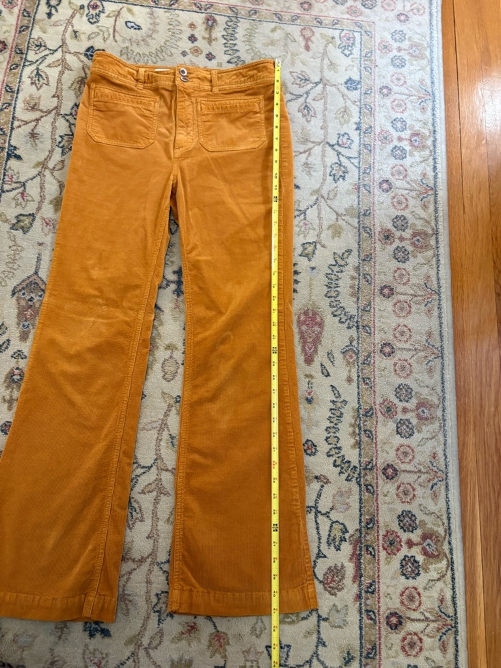 Anthropologie Pilcro Corduroy Pants in Mustard Gold - Picture 6 of 7